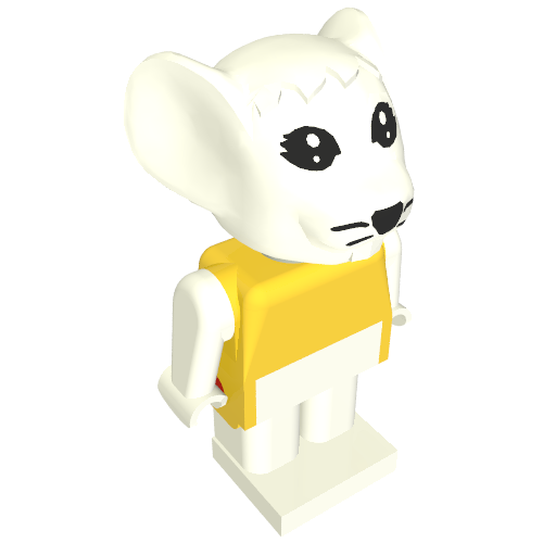 Lego Fabuland Figure Mouse 6 / Yellow