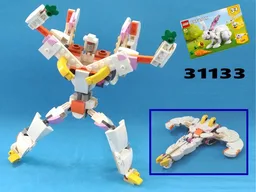 Transformer Jet plane from LEGO creator 31133:White rabbit