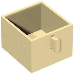 Duplo Drawer 2 x 2 with Pull Handle / Tan