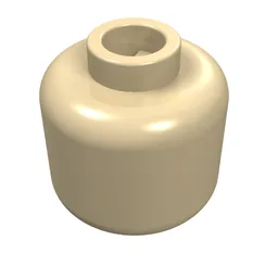 Minifig Head [Plain] [Blocked Open Stud] / Tan