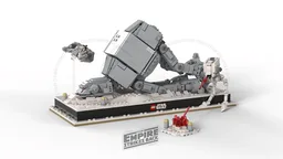 Micro Diorama : A Fallen AT-AT