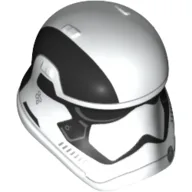 Helmet First Order Stormtrooper, Black Top Stripe Print / White