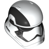 Lego Helmet First Order Stormtrooper, Black Top Stripe Print