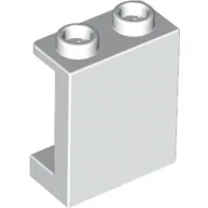 Panel 1 x 2 x 2 [Side Supports / Hollow Studs] / White