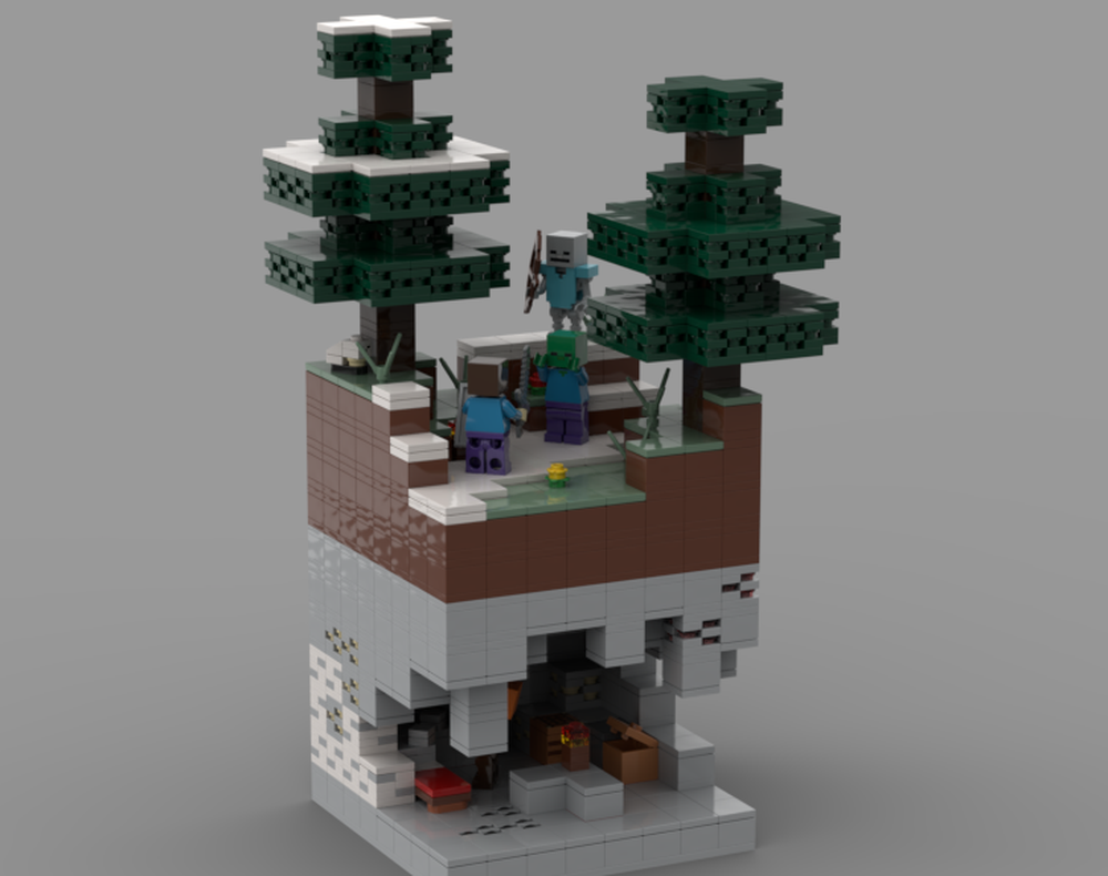 Lego Ambush in the snowy plains