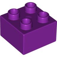 Lego Duplo Brick 2 x 2 / Light Purple