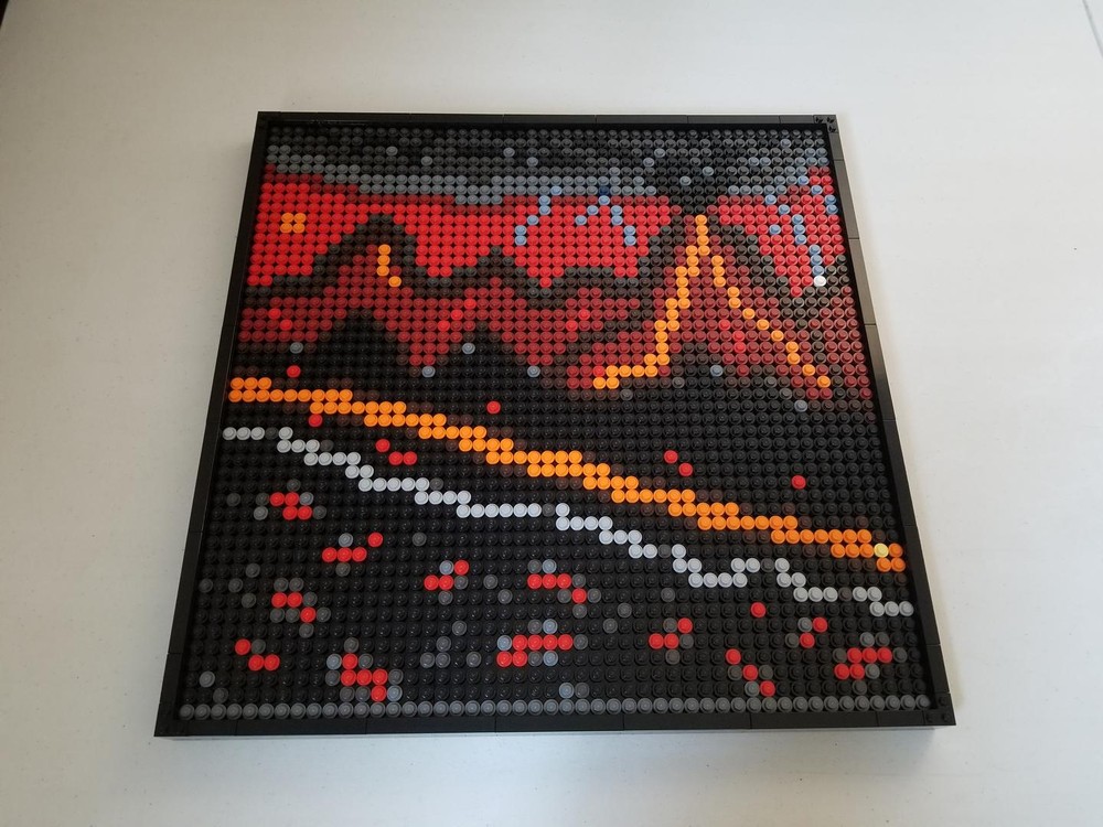 Lego Lava Land Mosaic
