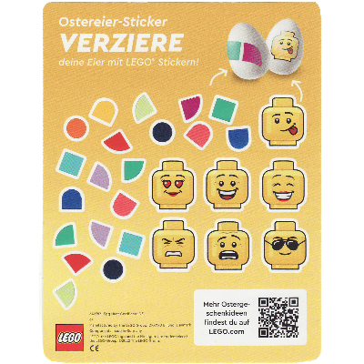 Lego Sticker Sheet, Egg Hunt Certificate / [No Color/Any Color]