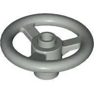 Technic Steering Wheel Small (3 Studs Diameter) / Light Gray