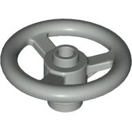 Lego Technic Steering Wheel Small (3 Studs Diameter) / Light Gray