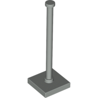 Lego Tile Special 2 x 2 with Bar and Stud / Light Gray