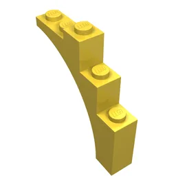 Brick Arch 1 x 5 x 4 [Continuous Bow] / Yellow