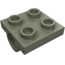 Plate Special 2 x 2 with 2 Pin Holes / Dark Gray