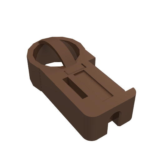 Lego Technic Flex Cable End - Ball Connection with Cage / Brown