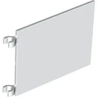 Flag 6 x 4 with O-Clips / White