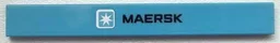 Tile 1 x 8 with Maersk Logo and Large 'MAERSK' Pattern (Sticker) - Set 10219