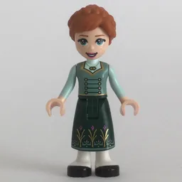 Anna - Sand Green Tunic, Dark Green Skirt