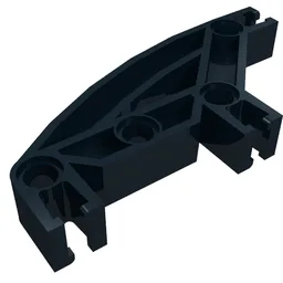 Znap Beam 8, 4 Holes, 3 Bends, Curved / Black