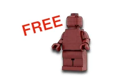 Up-Scaled LEGO Minifigure - Monochrome Dark Red
