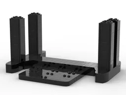 Star-Destroyer Stand with minifigs
