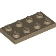 Plate 2 x 4 / Dark Tan