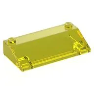 Brick Sloped 33° 3 x 6 No Inner Walls / Trans-Yellow