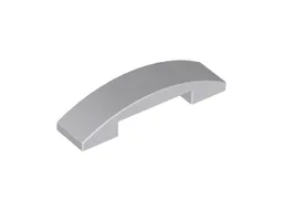 Brick Curved 4 x 1 Double, No Studs / Light Bluish Gray