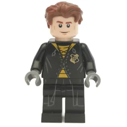 Cedric Diggory, Long Black Robe over Yellow Shirt, No Shirt Tails