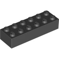 Lego Brick 2 x 6 / Black