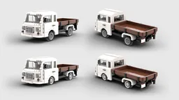 Barkas B1000 Pritschenwagen, Pickup Truck White