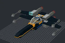 modified z 95 headhunter with astromech and s foils (tyler lucian's model)