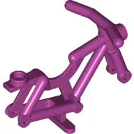 Bicycle Frame, Reinforced Headlight [Hollow Stud] / Magenta