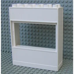 Duplo Building Wall 2 x 6 x 6 With Window / White