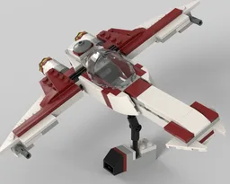 Liberator class starfighter: Alternate build of 75333 Obi-Wan's Starfighter