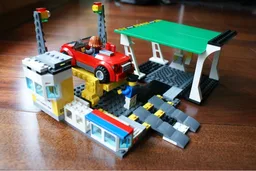Mechanic with petrol station