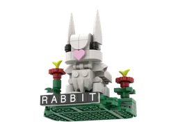 White Rabbit with Stand