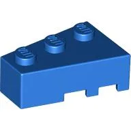 Brick Wedged, Angled 3 x 2 Left / Blue