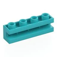 Brick Special 1 x 4 with Groove / Medium Azure