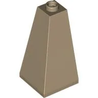 Brick Sloped 75° 2 x 2 x 3 Double Convex / Dark Tan