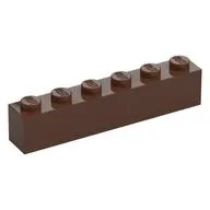 Brick 1 x 6 / Brown