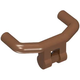 Handlebars with Angular Handles / Reddish Brown