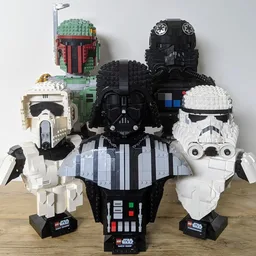Lego Bust Collection (Bounty Hunter, Trooper and Pilot, Dark Lord (Prequels Edition), Scout Trooper) Phase 1 & 2