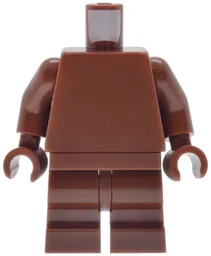 Body SMART Minifigure, Torso with Reddish Brown Hips and Medium Legs with SMART Logo on Back Pattern / Reddish Brown Arms / Reddish Brown Hands