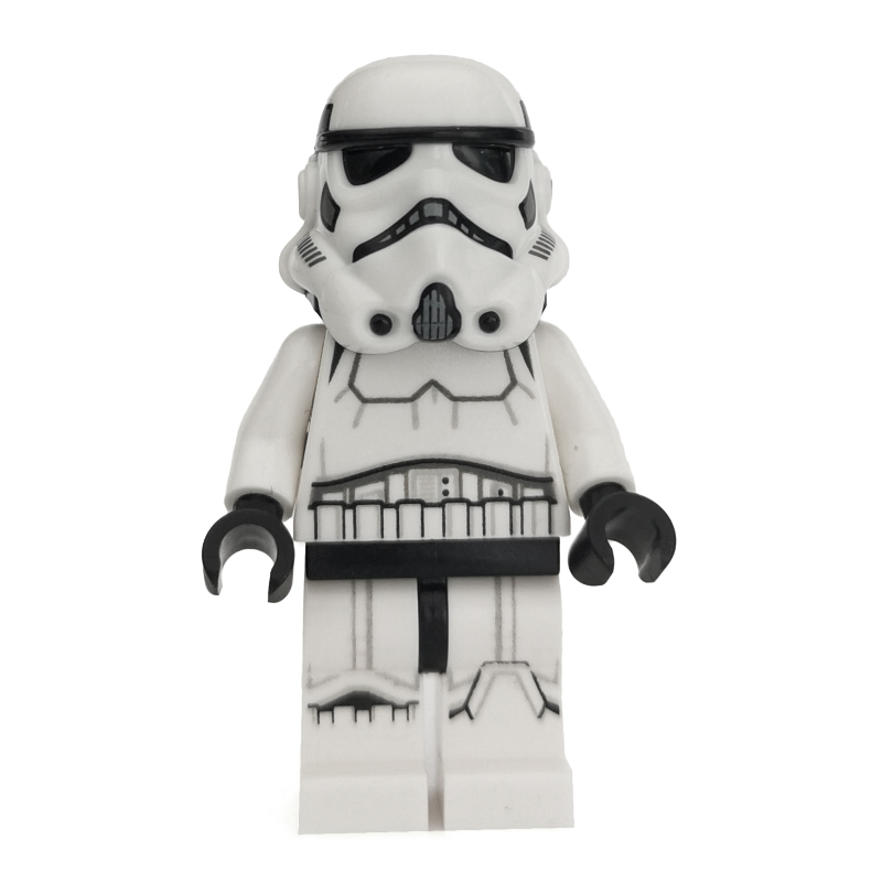 Lego Stormtrooper, Dark Bluish Gray Squares on Back of Helmet