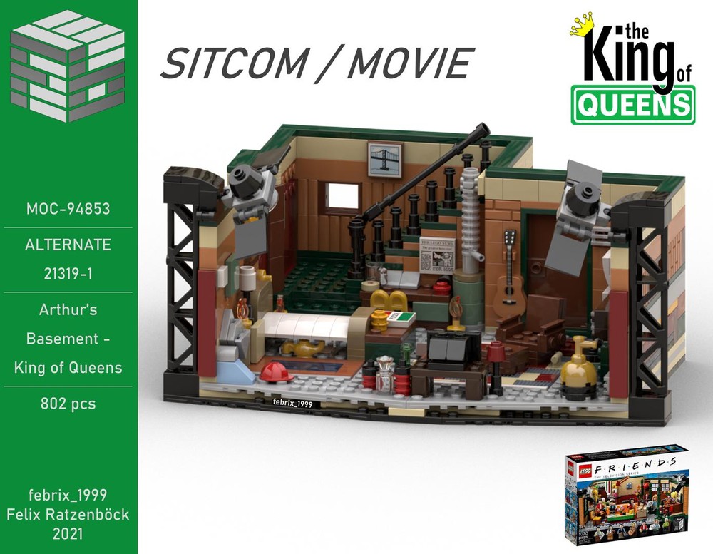 Lego King of Queens - Arthur's Basement - 21319 - Alternate