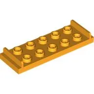 Plate Special 2 x 6 with 2 x 5 Studs and Door Stops on Top / Bright Light Orange