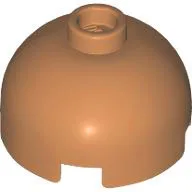 Brick, Round 2 x 2 Dome Top / Medium Nougat