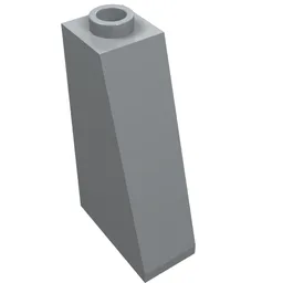 Brick Sloped 75° 2 x 1 x 3 with Open Stud / Light Bluish Gray