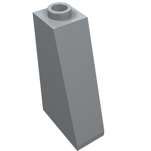 Lego Brick Sloped 75° 2 x 1 x 3 with Open Stud / Light Bluish Gray