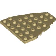 Lego Wedge Plate 7 x 6 Boat Bow with Stud Notches / Tan